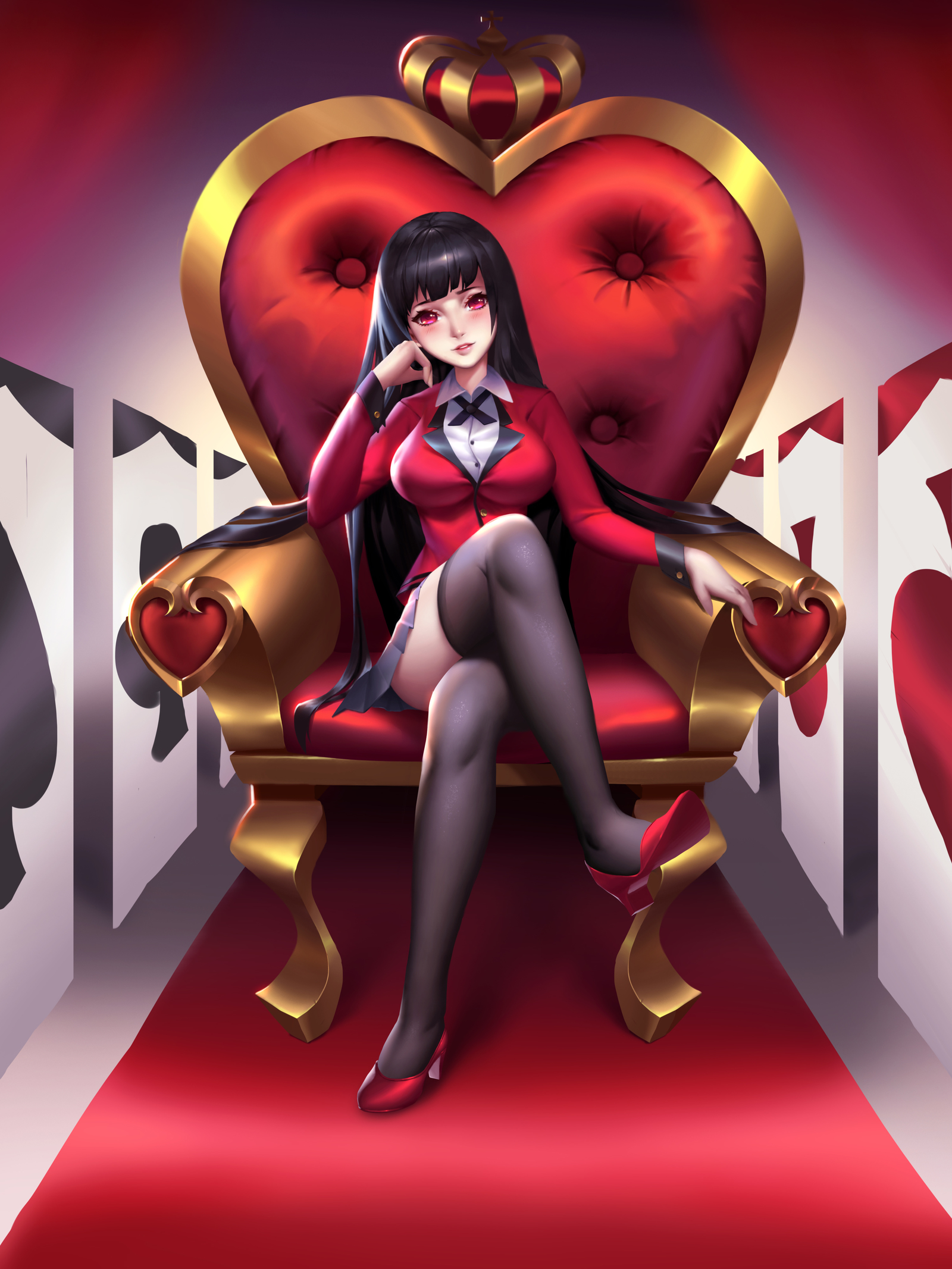 Kakegurui [2] - Kakegurui, Anime Art, Аниме, Длиннопост