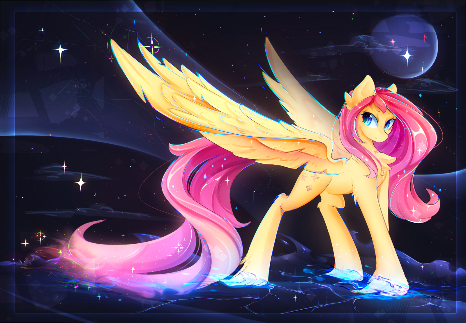 Fluttershy by Koveliana - My Little Pony, Fluttershy, Koveliana