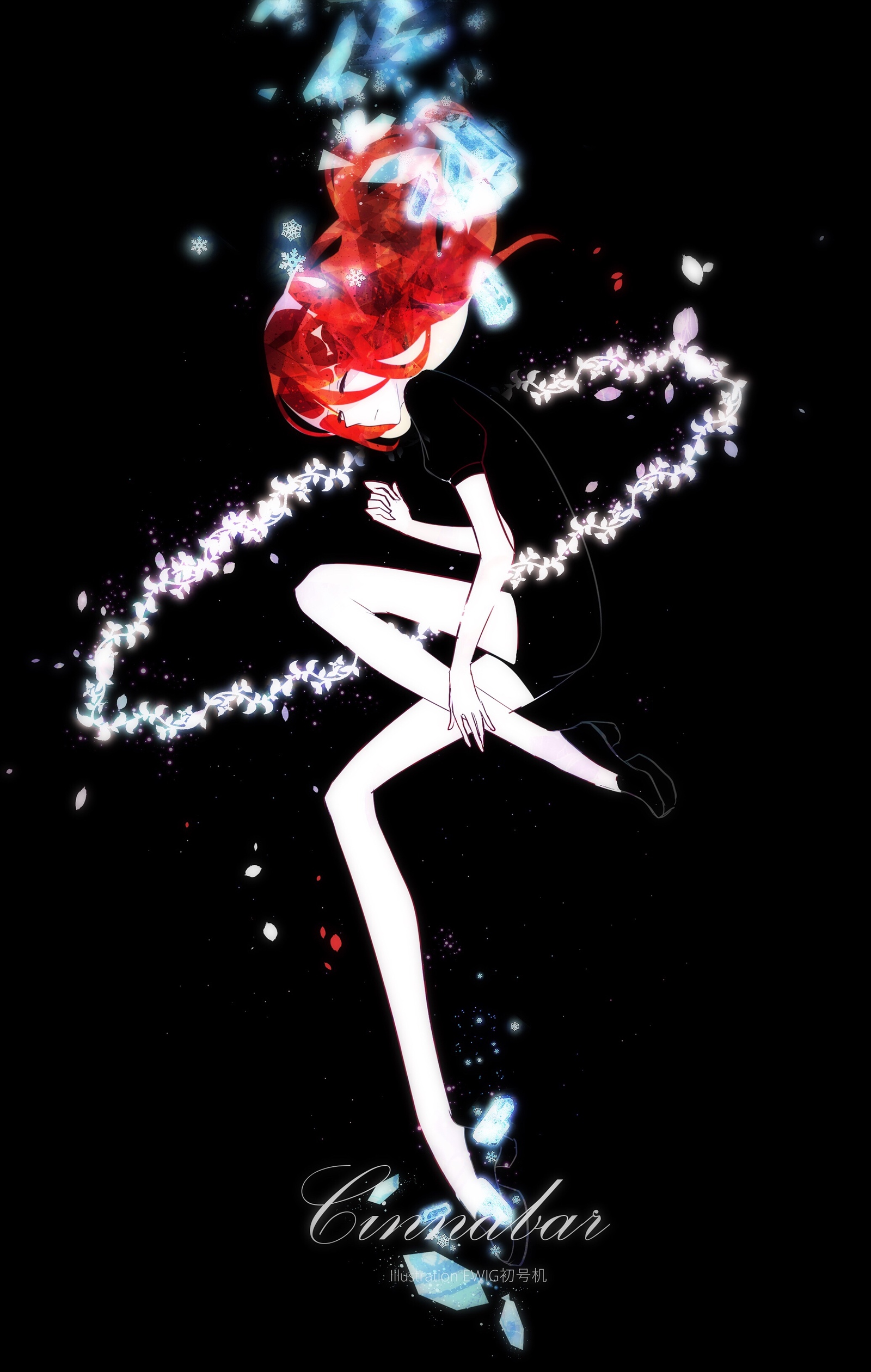 Cinnabar Compilation [3] - Anime art, Houseki no kuni, Cinnabar, Anime, Longpost