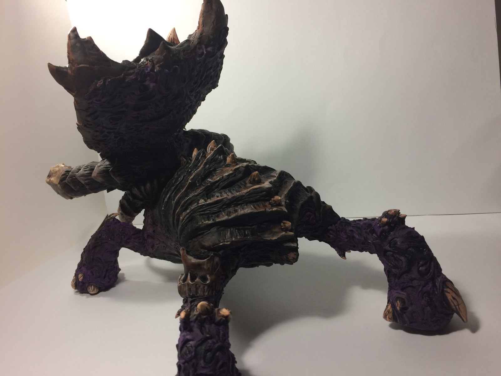 Ultralisk - My, Лепка, Starcraft 2, Velvet plastic, Handmade, Zerg, Longpost