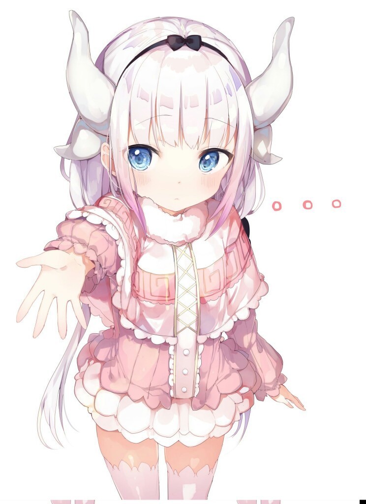 Несколько аниме артов Дракон-горничная Кобаяши - Kobayashi-San chi no maidragon, Kanna Kamui, Tooru, ELMA, Anime Art, Аниме, Chibi, Длиннопост, Lucoa, Чиби