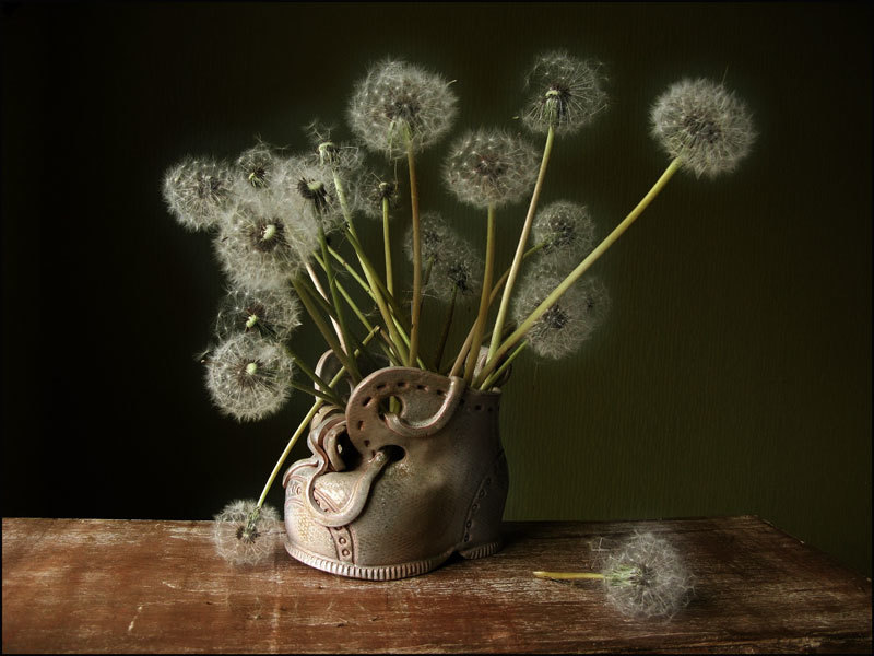 Shoe vase - Dandelion, Milota