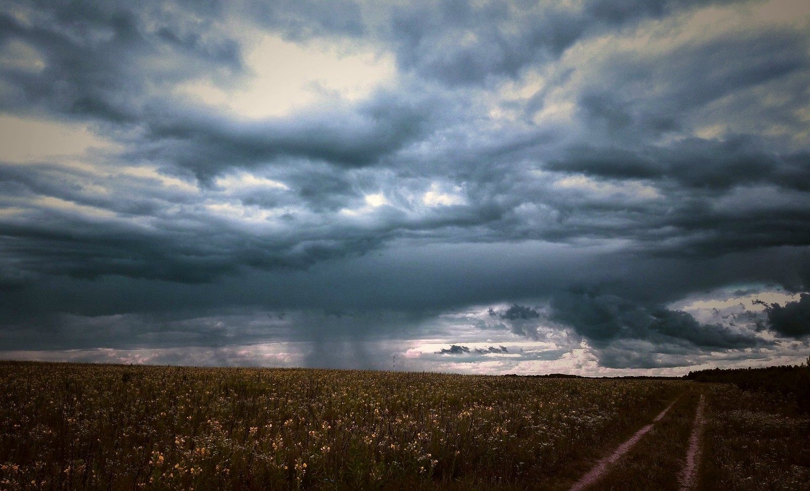 Miscellaneous sky 17th - My, Sky, Sunset, The photo, Thunderstorm, My, Mobile photography, Summer, Longpost