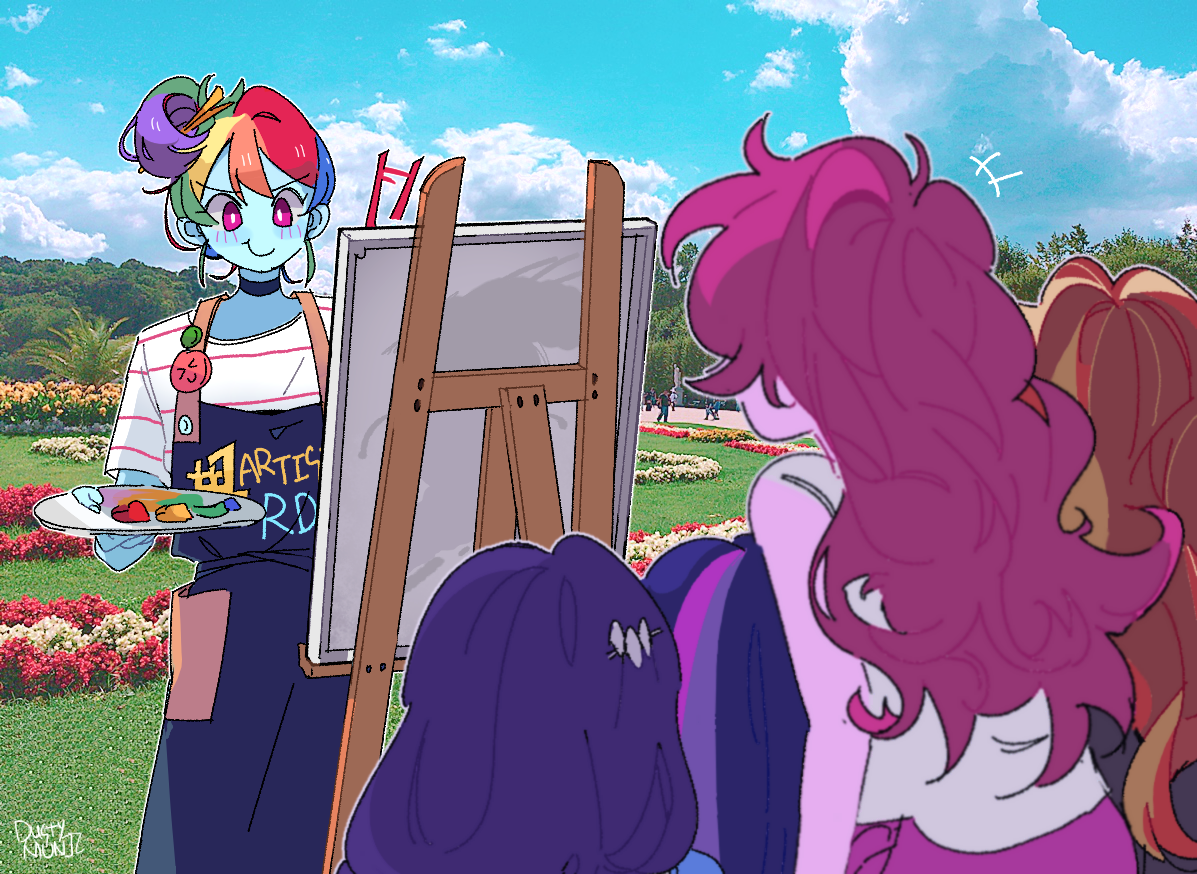 Величайший художник - My Little Pony, Mane 6, Sunset Shimmer, Equestria Girls