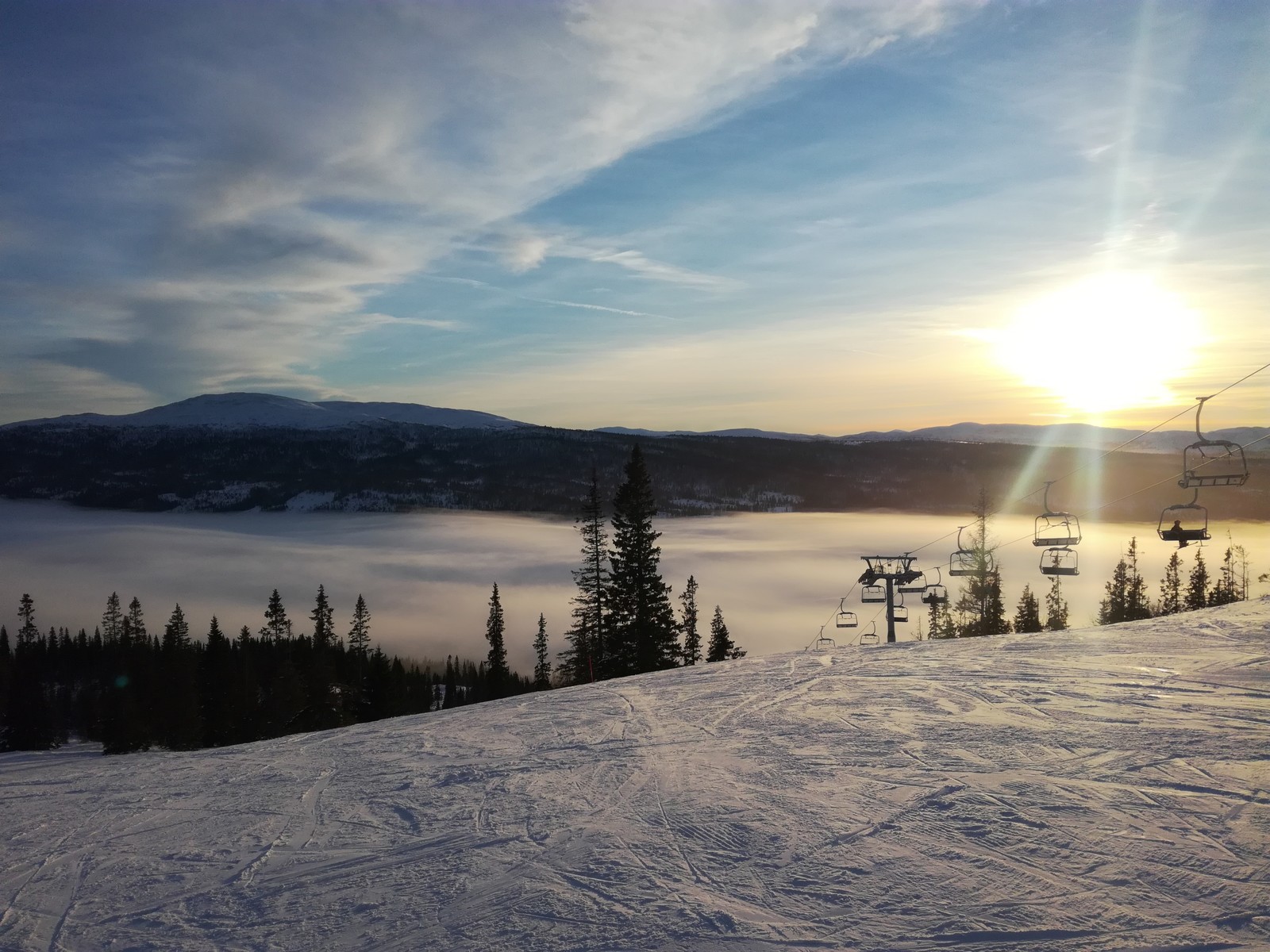 Ski resort in Sweden - My, Winter, The mountains, Sweden, Skiing, Relaxation, Travels