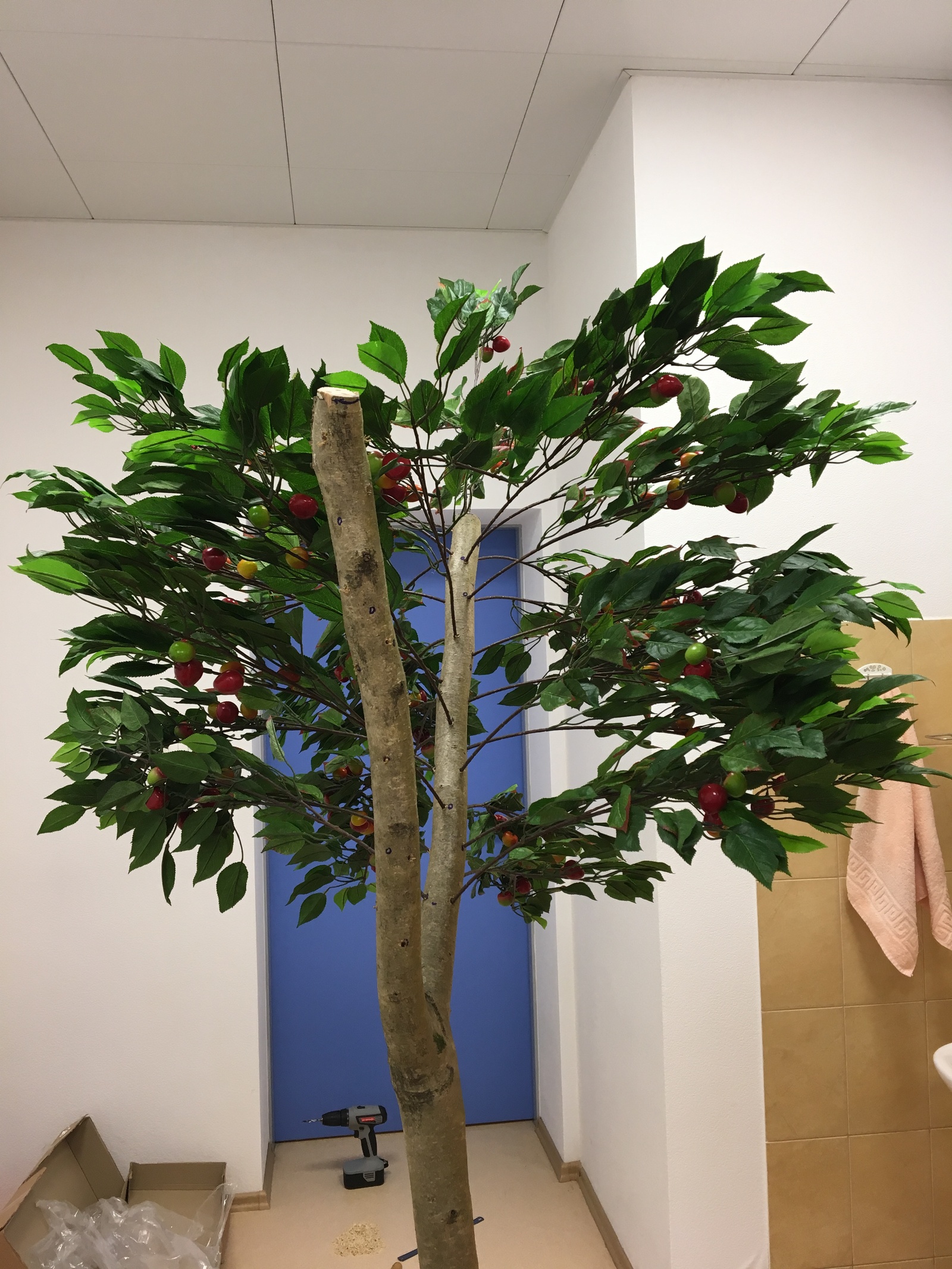 Tree of life in the oncology department. - My, Do it yourself, With your own hands, Tree, Tree of Life, Oncology, Crayfish, Decorative arts, Longpost
