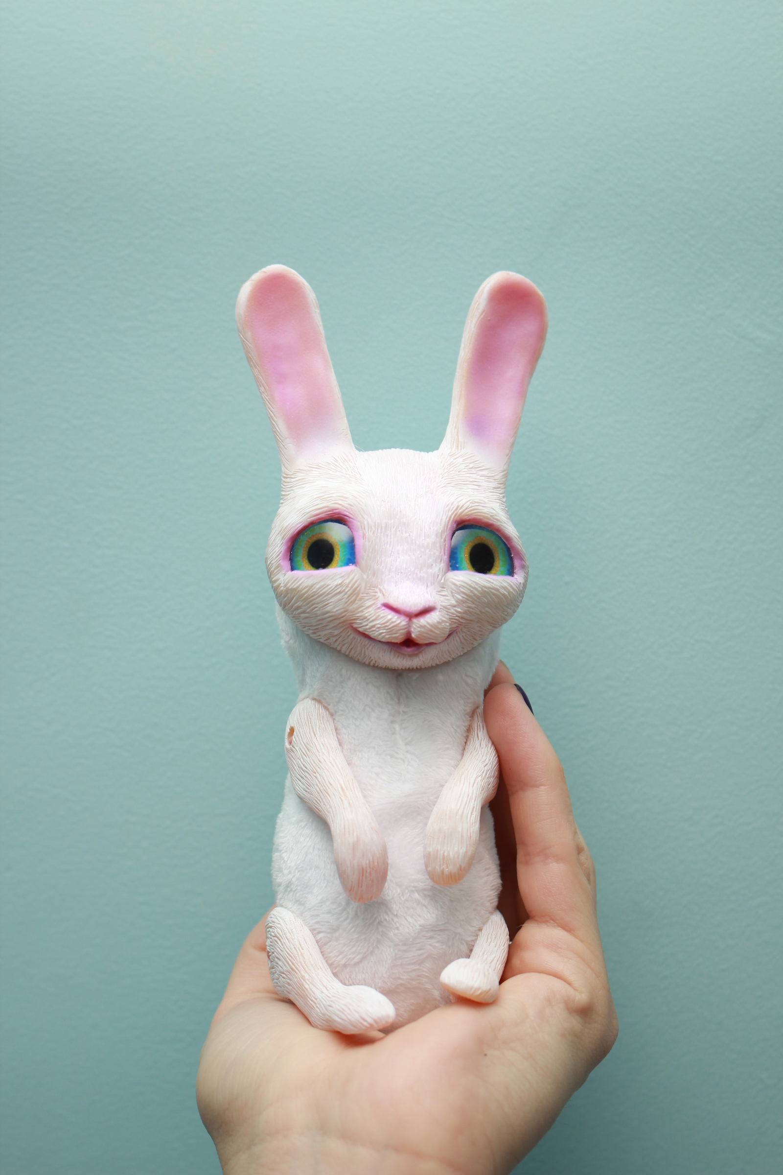 Bunny Boy - My, My, Polymer clay, Author's toy, Hare, Rabbit, Needlework without process, Longpost