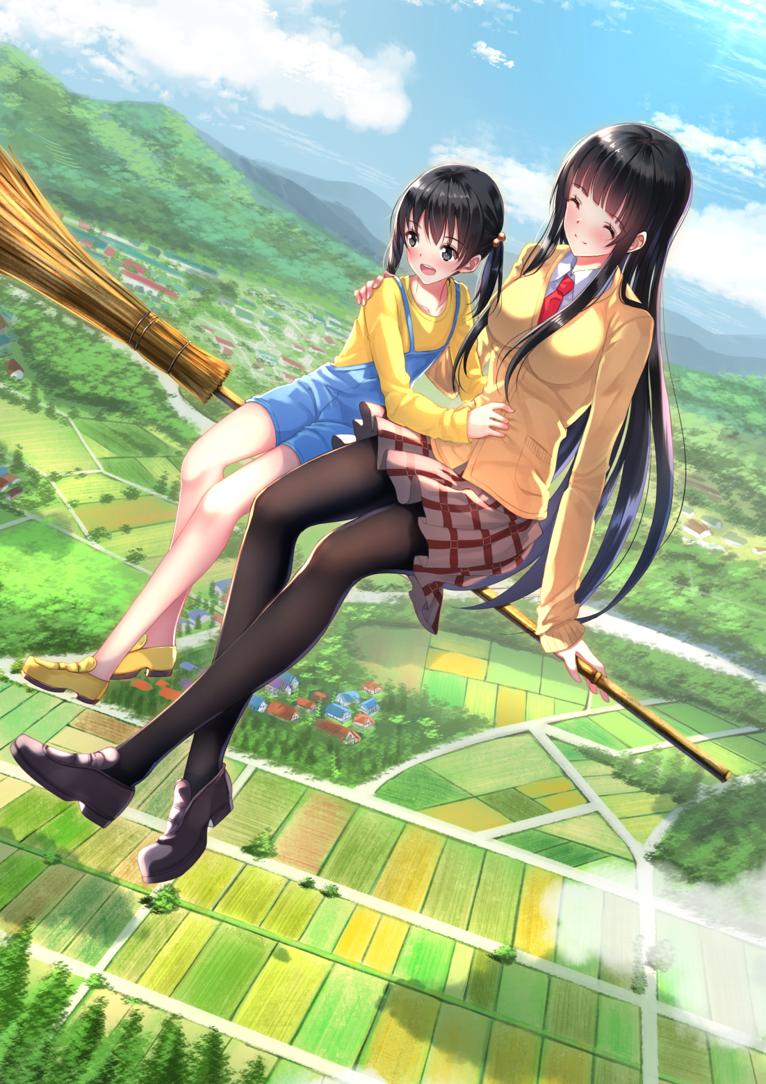 Flying Witch - Flying Witch, Anime art, Anime, Longpost