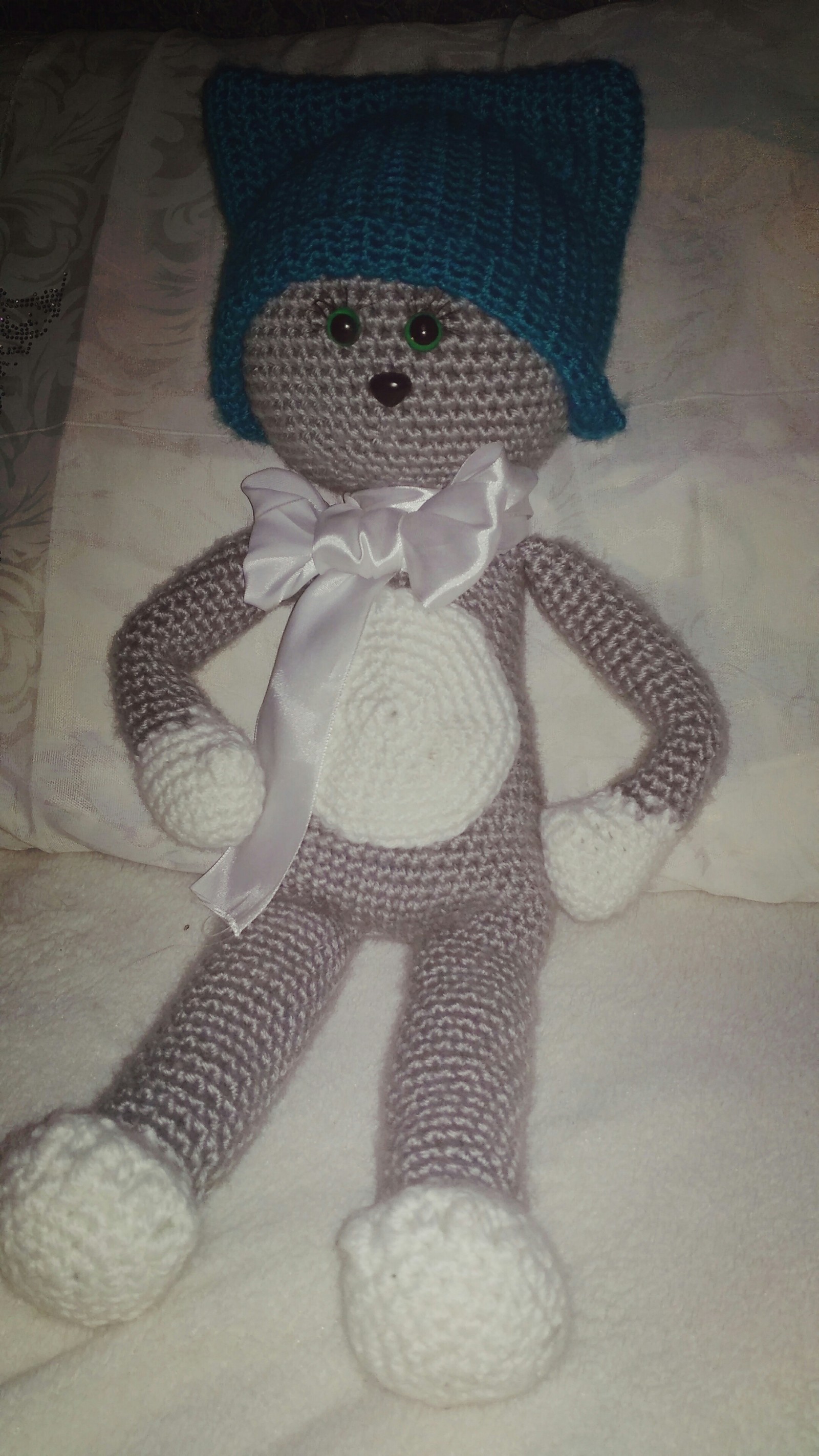 First in 2018 - My, , Needlework without process, Amigurumi, Crochet, cat, Longpost