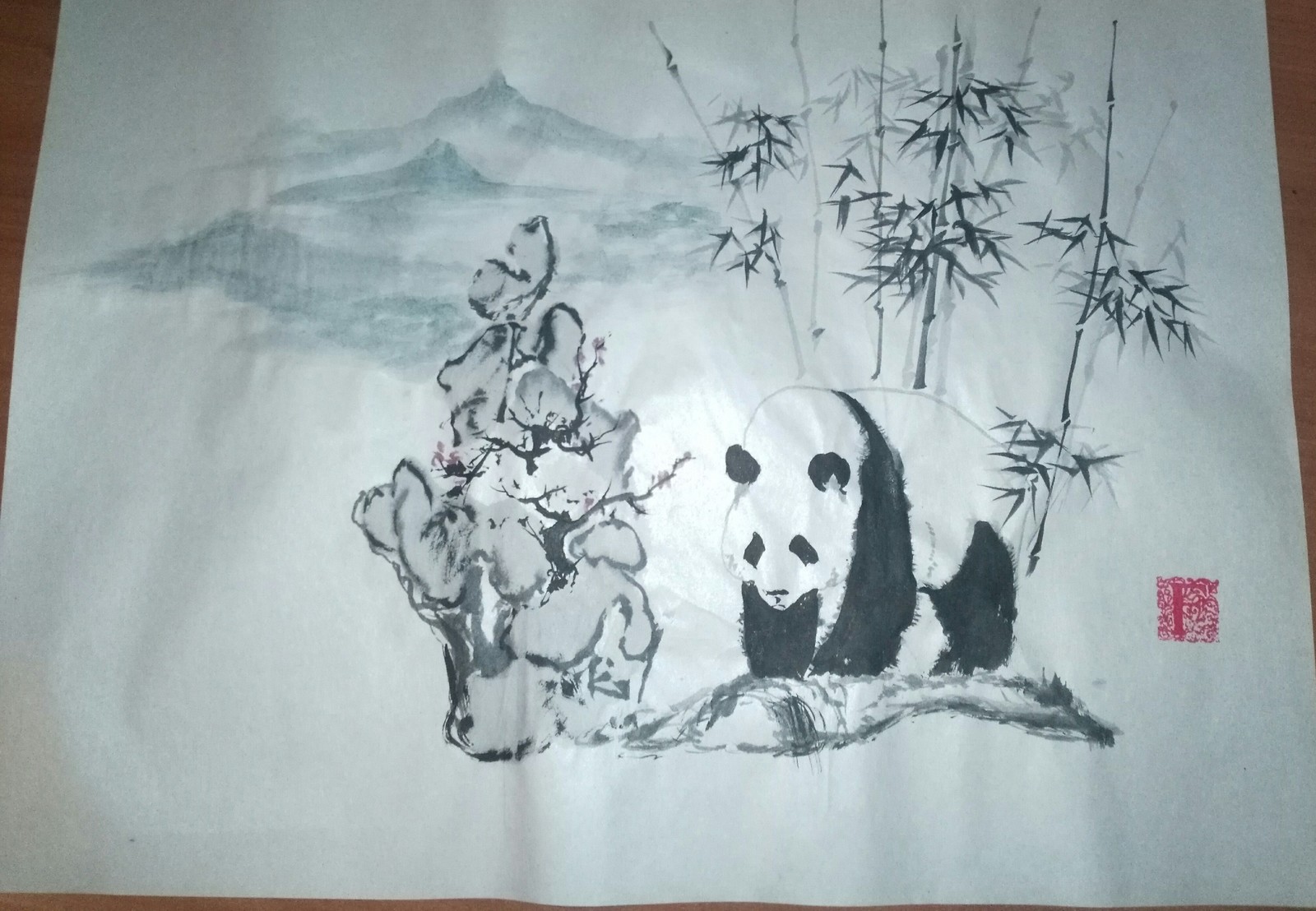 Draw pandas - My, Panda, Animals, Painting