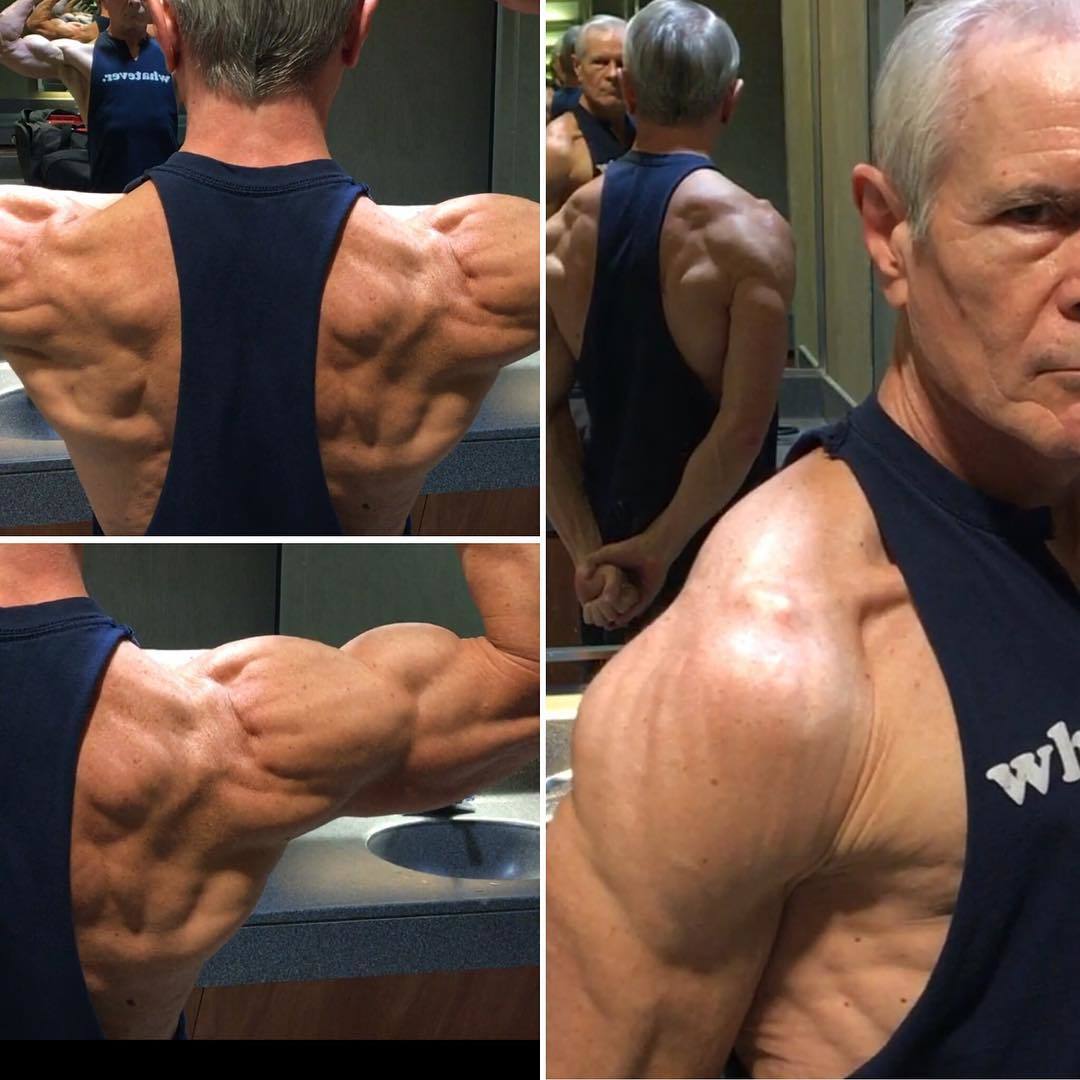 67-year-old athlete Bill Hendrix - Sport, Athletes, Gym, Workout, Elderly, Brad Pitt, Big jackpot, Motivation, GIF, Longpost