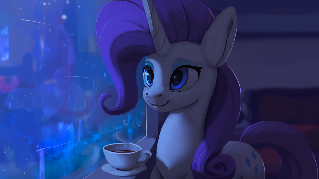 Rarity Night by Rodrigues404 - My little pony, Rarity, Rodrigues404