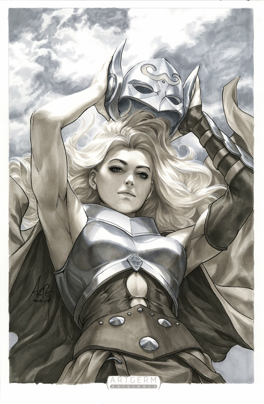 Lady Thor (Jane Foster) - Artgerm, Art, Strong girl, Marvel, Jane Foster, Thor, Longpost