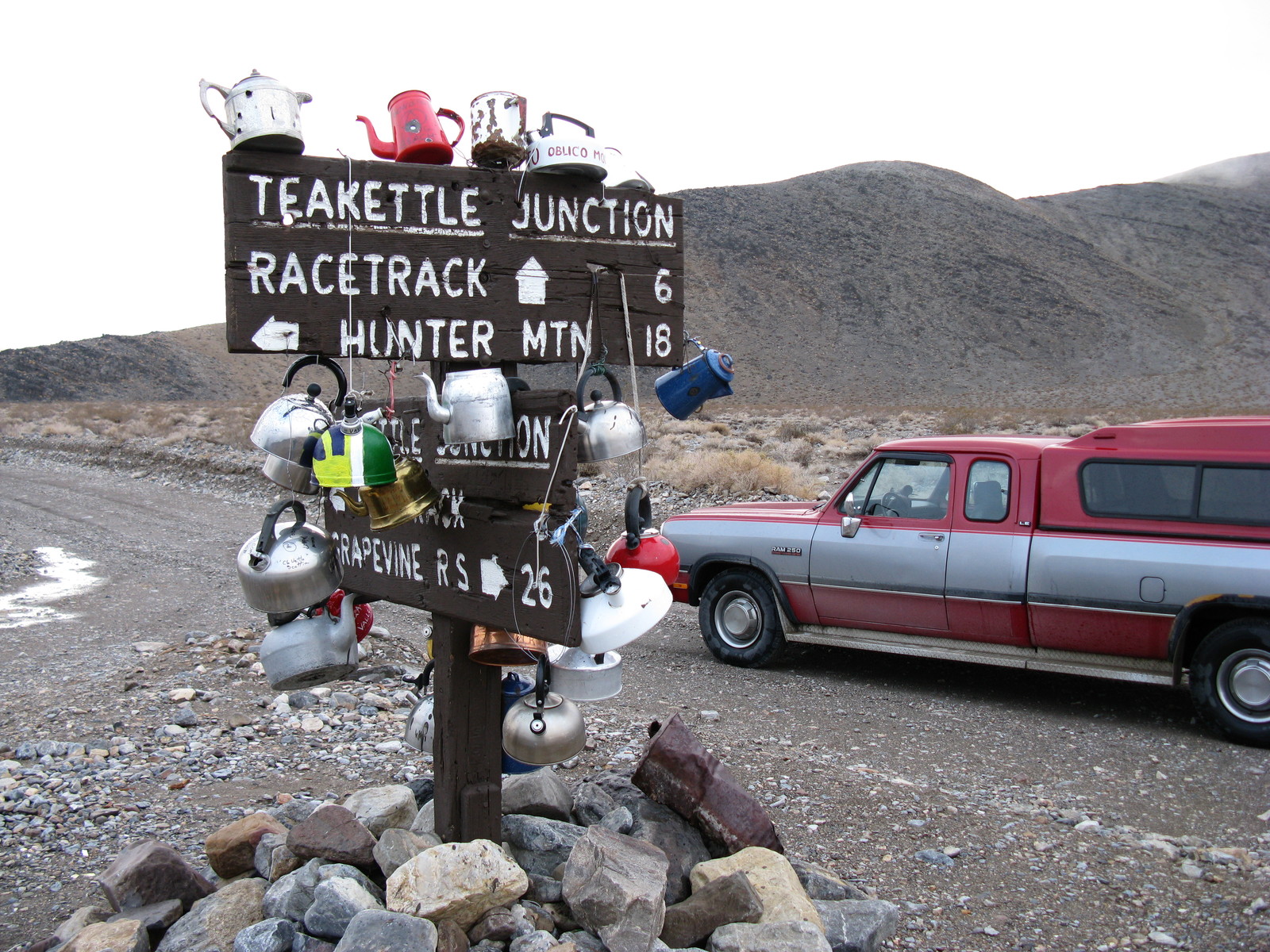 Crossroads of teapots in Death Valley. - My, Death Valley, , Travels, , Longpost