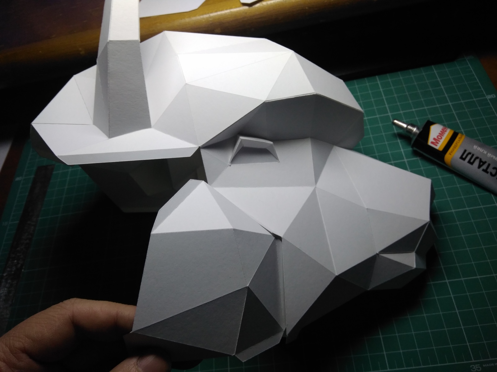 How papercraft figures are created. - My, Alpaca, Papercraft, Paper products, , With your own hands, Longpost