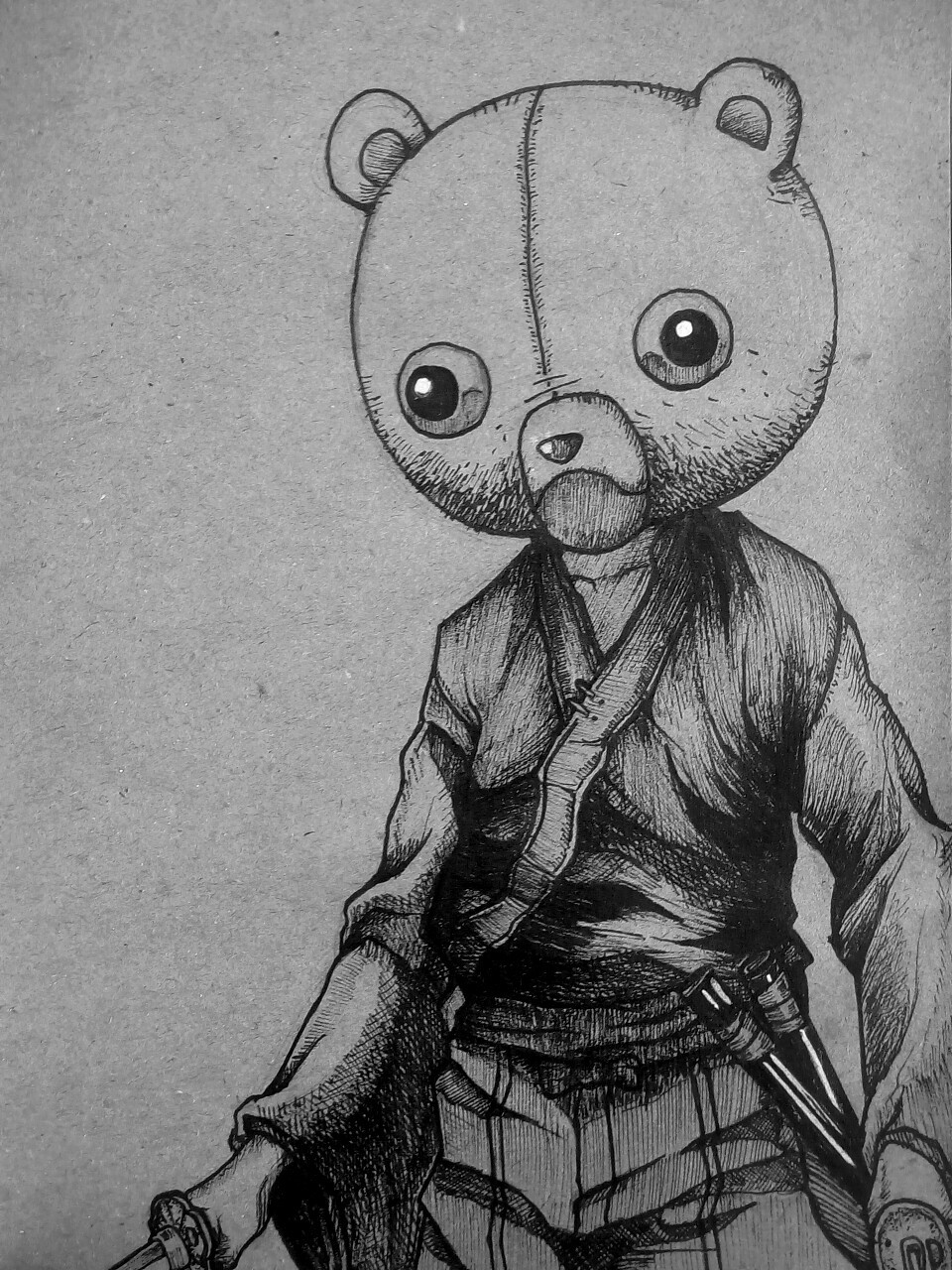 I need a daimyo to die for. - My, Samurai, Sketch, Bushi, Graphics, Longpost