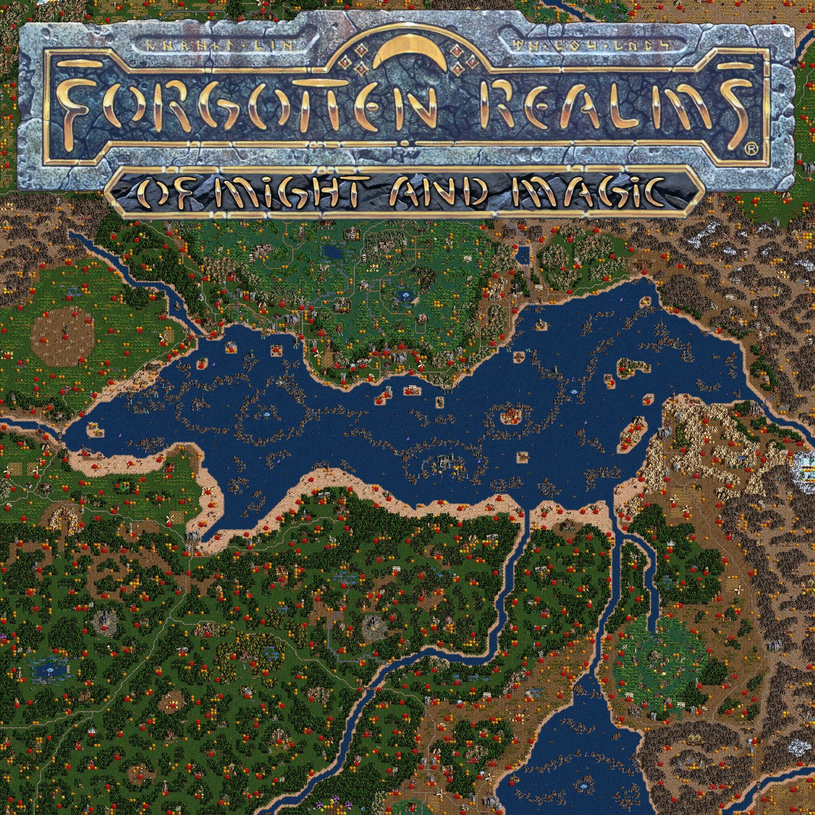 Map for Heroes 3 HotA based on the Forgotten Realms setting - HOMM III, , Forgotten Realms, Games, , Forgotten kingdoms