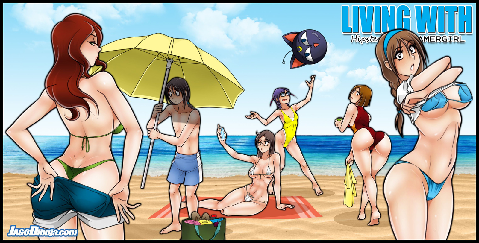 LWHAG beach time - NSFW, Jago, Арт, Lwhag