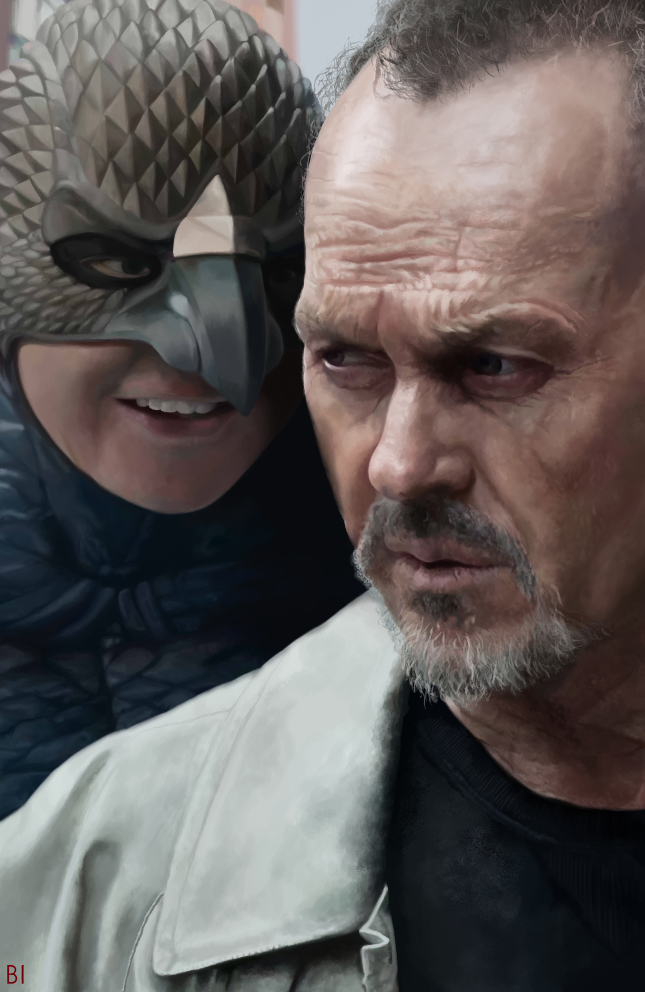 Criticism is welcome) - My, Robocop, Birdman, Black Widow, Max payne, , Scarlett Johansson, Art, Longpost, Blonde