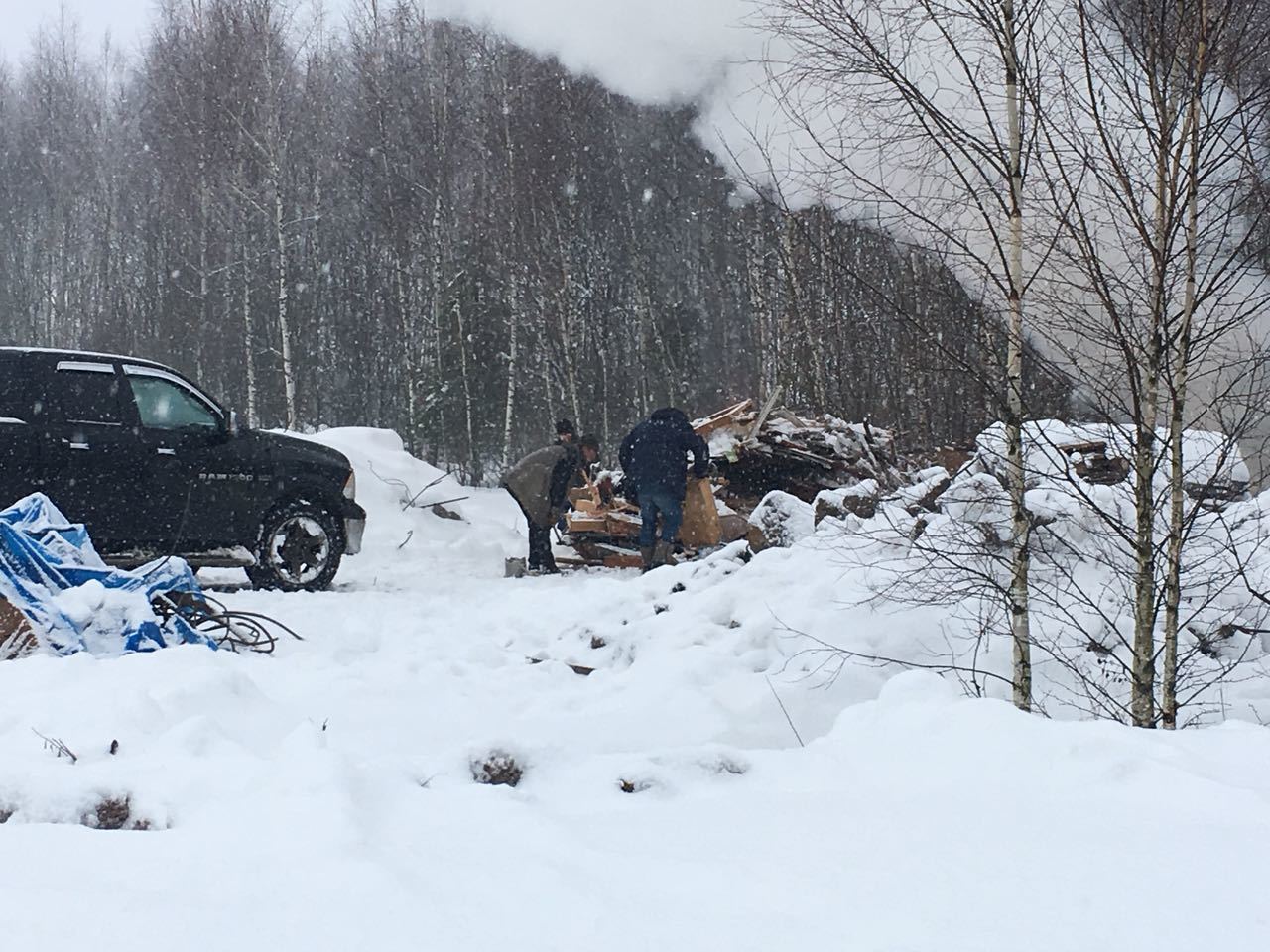 Landfill in Povadino / Moscow region / Solnechnogorsk district / Pikabu power - My, , , Solnechnogorsk, , Dump, Snow, Longpost