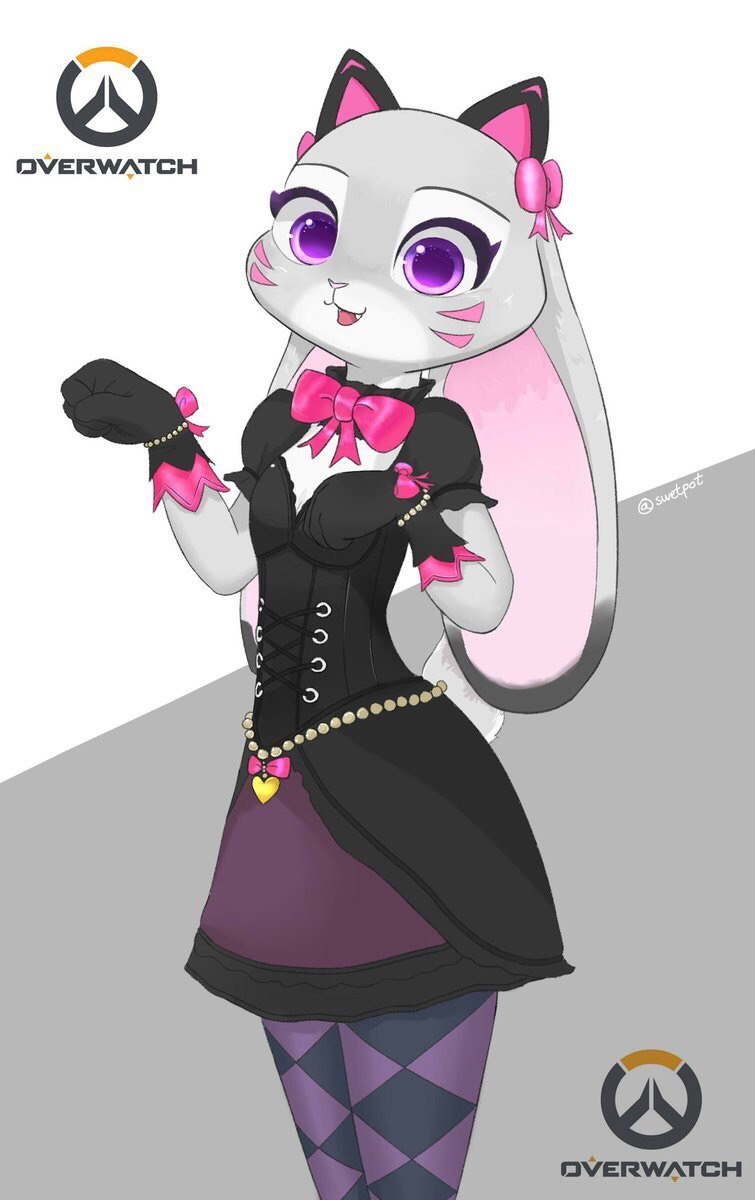 Our nanny. - Zootopia, Zootopia, Judy hopps, Crossover, Overwatch, Fan art, Fans, Art