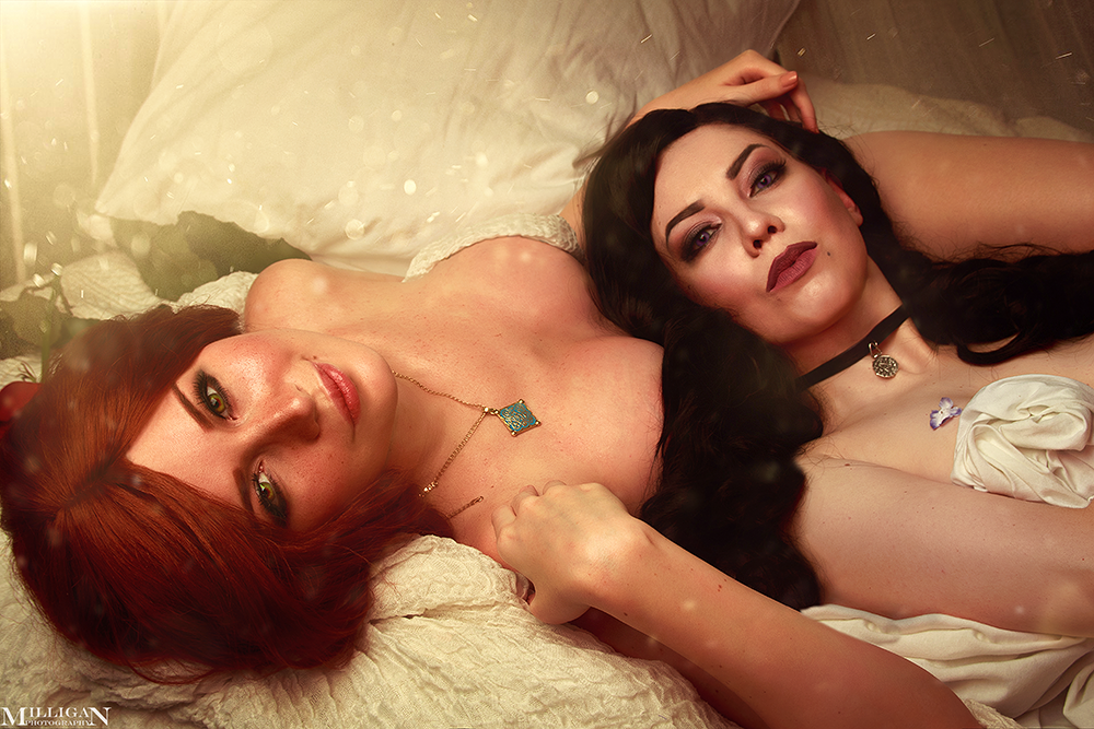 Triss And Yennefer! (make up) - Triss Merigold, Yennefer, Witcher, Cosplay, Milliganvick, Casual, Beautiful girl, Games