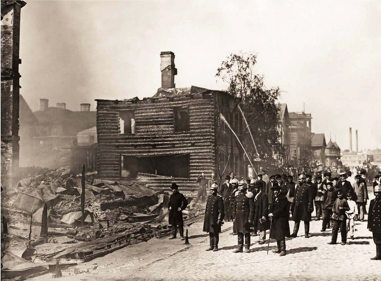 Fires and how they were fought at the beginning of the 20th century - Retro, The photo, Fire, 20th century, Longpost