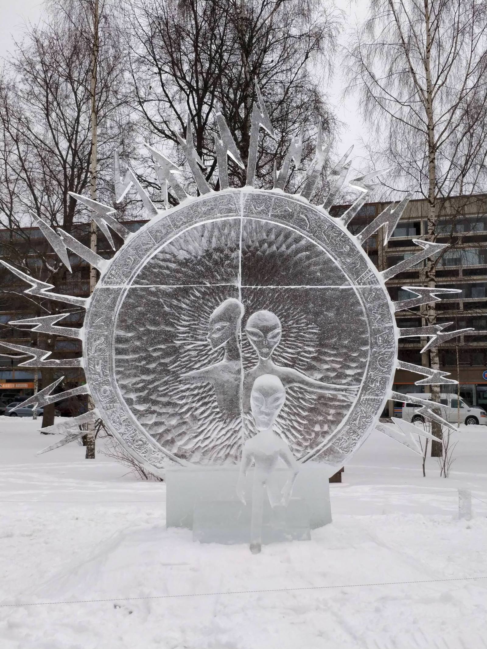 Ice Stargate - Star Gates, Portal, Ice, Sculpture, Reddit, Imgur, The photo