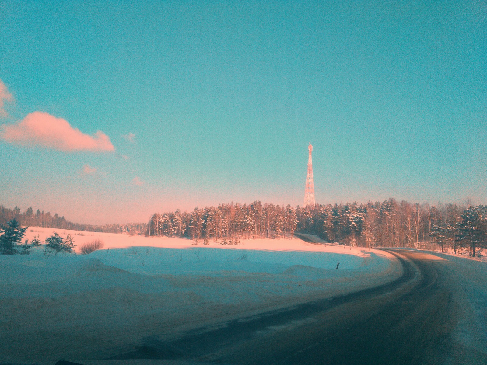 Through the glass of a dusty Cossack - My, The photo, Nature, Winter, Карелия