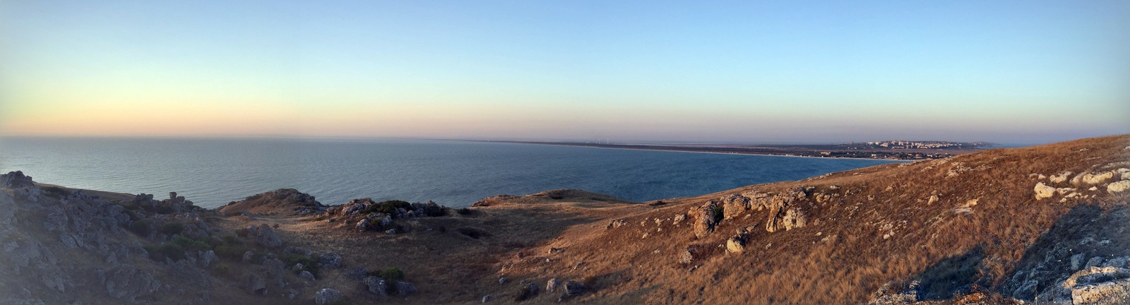 Panoramas of ideal places to relax body and soul in Crimea - My, Crimea, Панорама, Perfect place, Pink Lake, Meganom, Kara-Dag, , Longpost