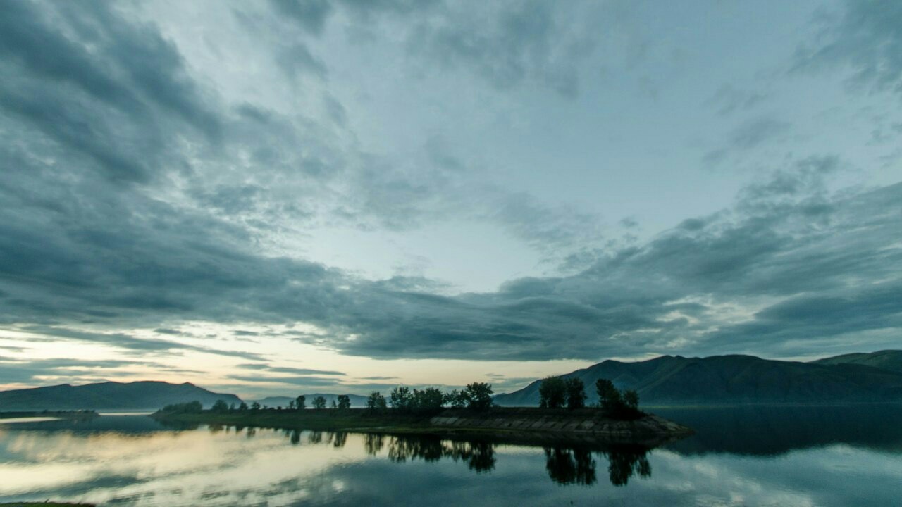 Закат над Енисеем - Моё, Хакасия, Енисей, Landscapes, Пейзаж