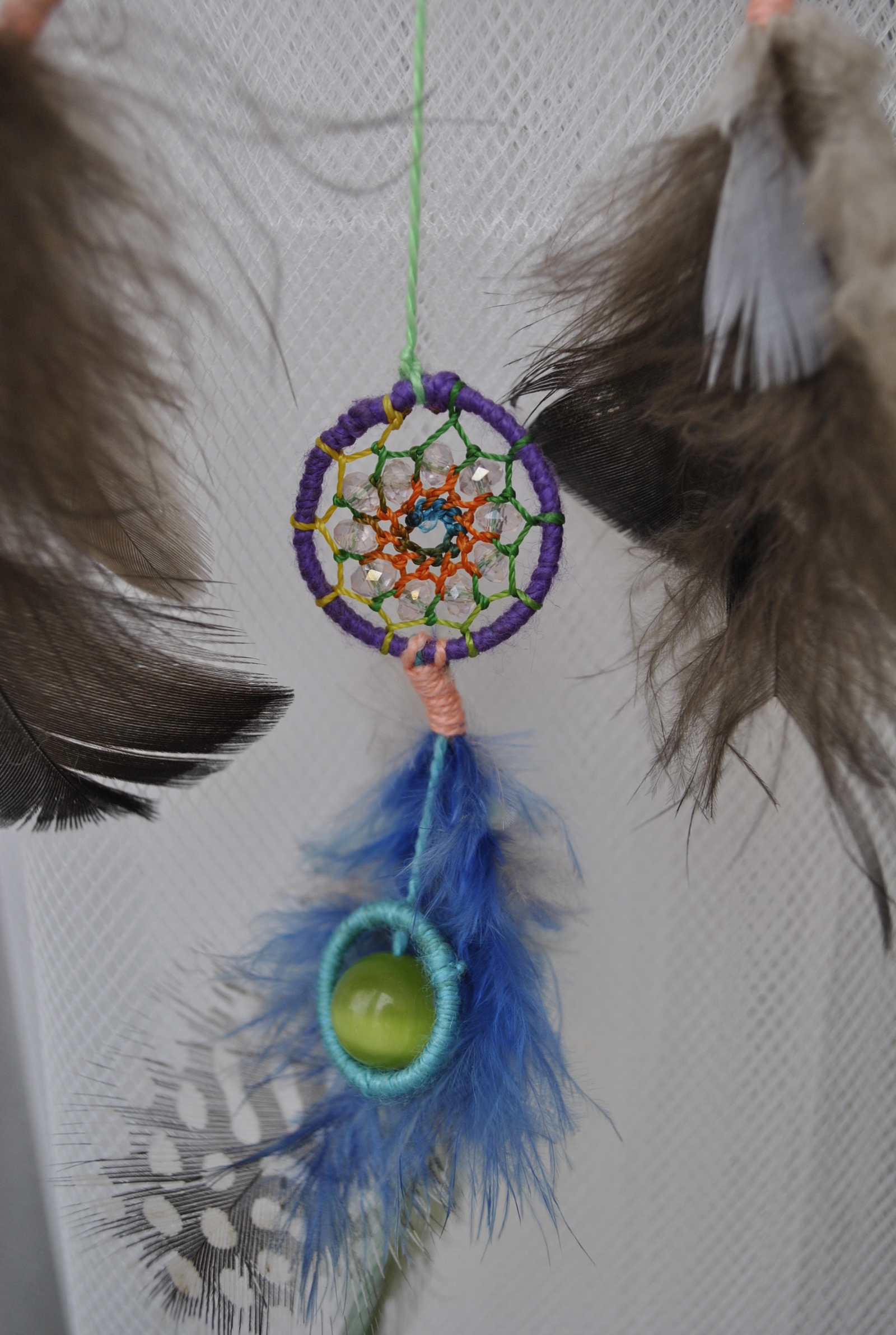 DREAM CATCHERS - My, Handmade, Dreamcatcher, Needlework, My, Needlework without process, Longpost, Weaving