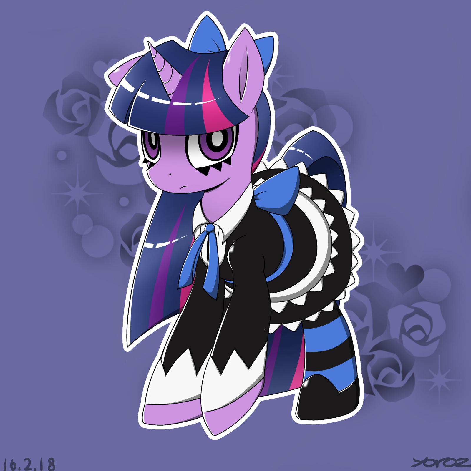 Twilight Stocking - My little pony, PonyArt, Twilight sparkle, Crossover, Panty Stocking with Garterbelt, Stockings