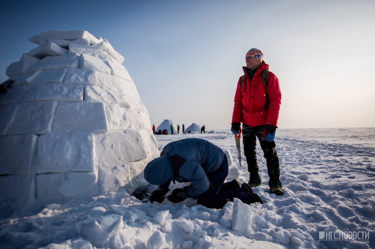 Overlooking the sea: Novosibirsk built 46 igloos on the banks of the Ob reservoir - Siberia, Novosibirsk, The festival, Reservoir, Winter, Igloo, Eskimos, Longpost