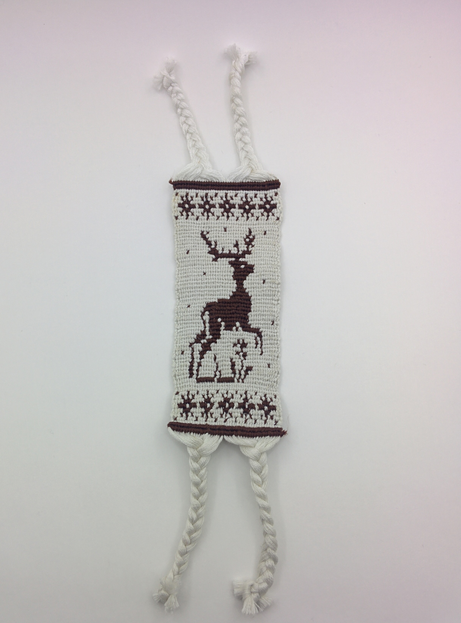 Winter bracelet with a deer - My, Fenechka, A bracelet, With your own hands, Deer, Longpost, Deer