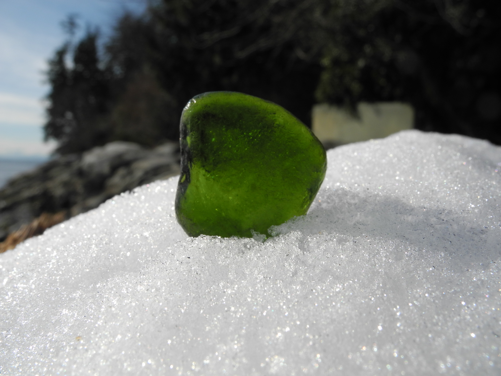Well, you must! - My, Snow, February, Gibsons, Sea glass, Find, Longpost