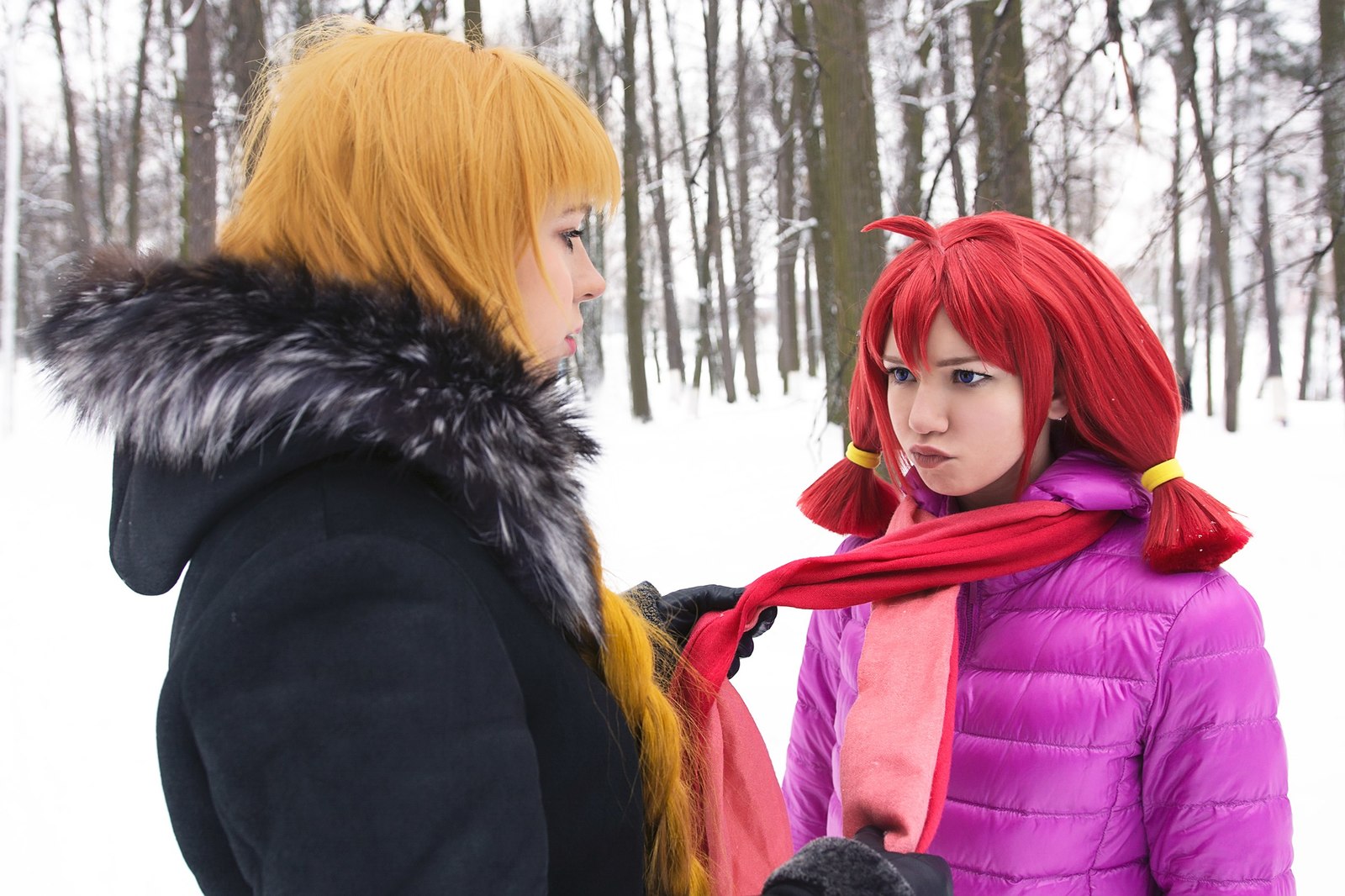 Winter photoset from Children of Workers. Part II - My, Visual novel, Endless summer, Cosplay, Russian cosplay, Workers' Children, Longpost