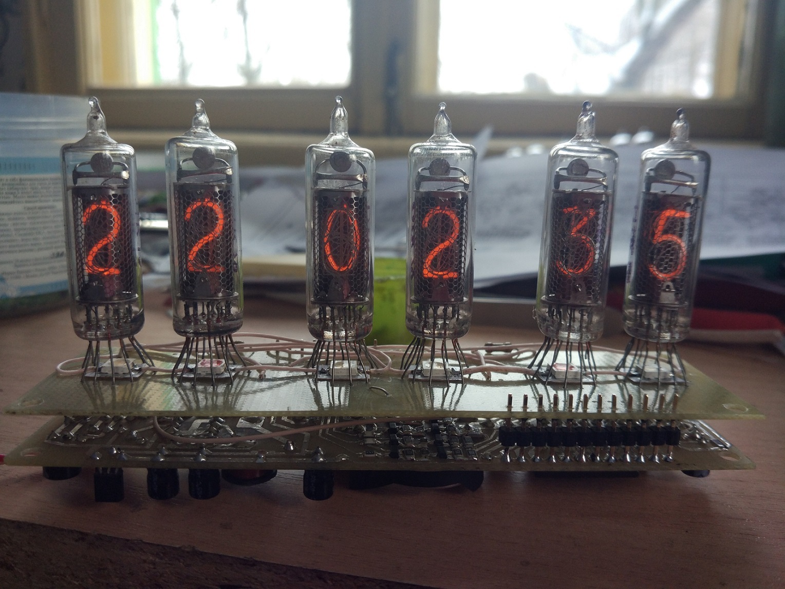 Another #warm_tube clock - My, Nixie, Лампа, Nixie clock, Longpost