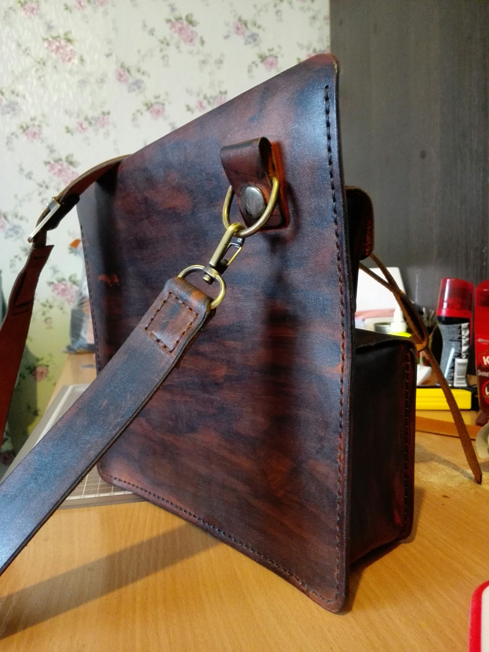 Leather bag - Leather products, Сумка, Handmade, Longpost