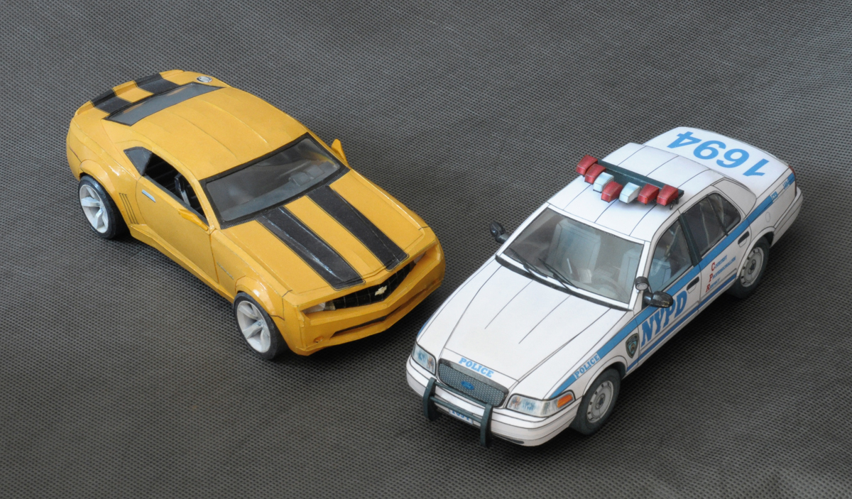 Ford Crown Victoria NYPD 1:25 из бумаги | Пикабу