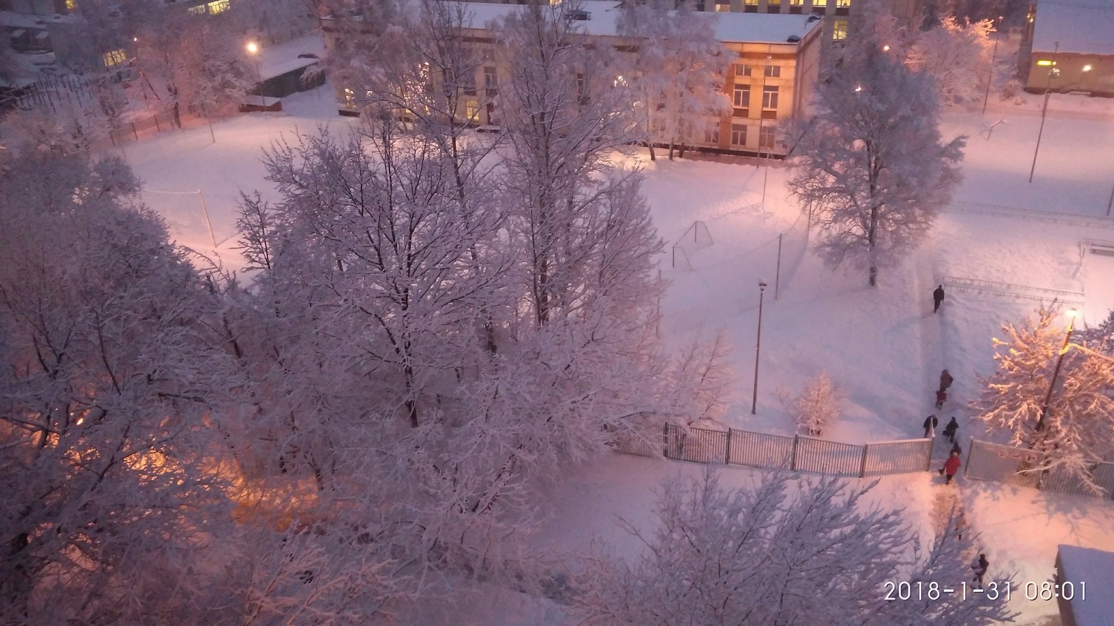 The beauty of our streets. Photo from the 10th floor. - beauty, The street, 10th floor, The photo, Winter, Longpost