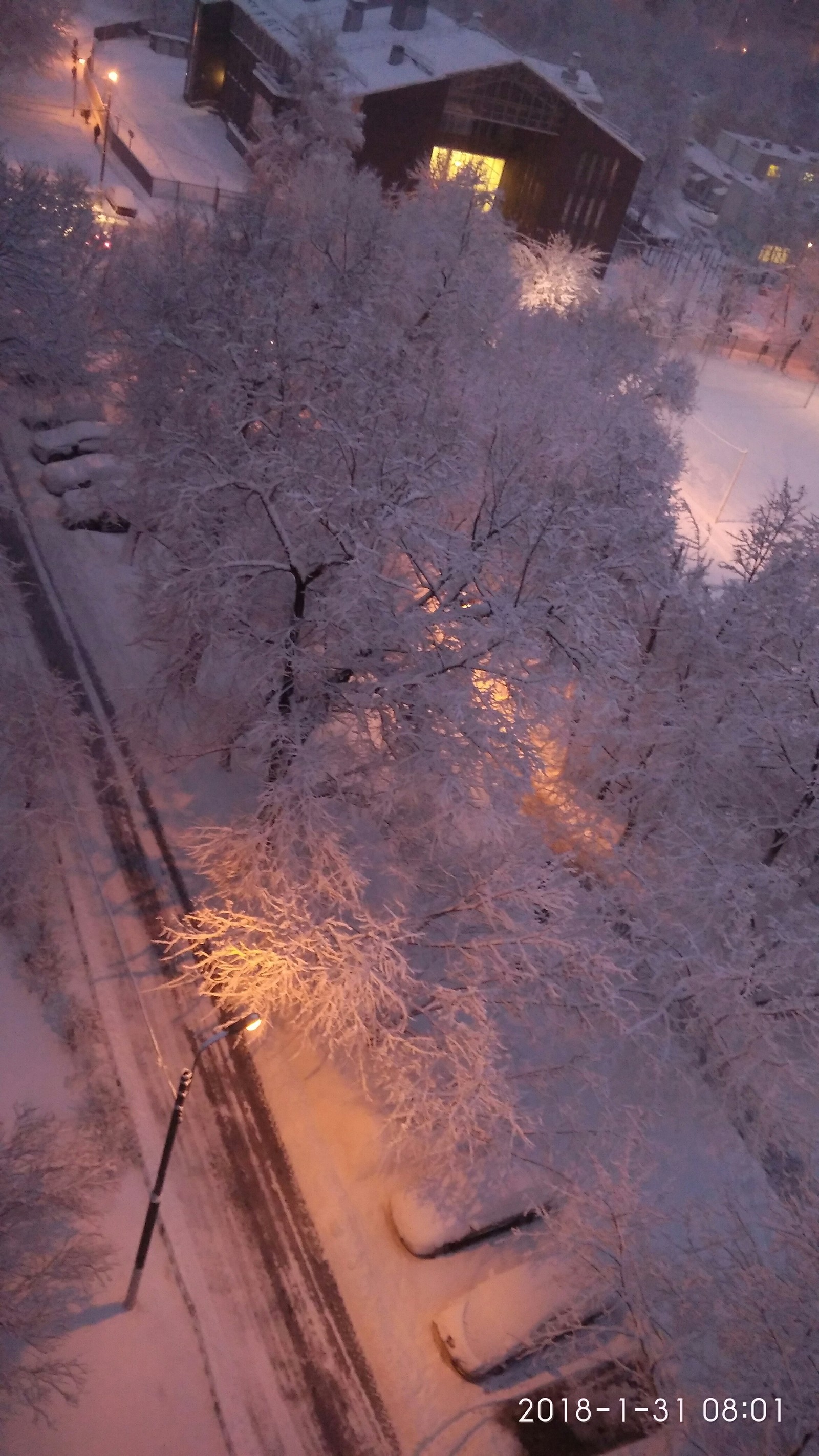 The beauty of our streets. Photo from the 10th floor. - beauty, The street, 10th floor, The photo, Winter, Longpost