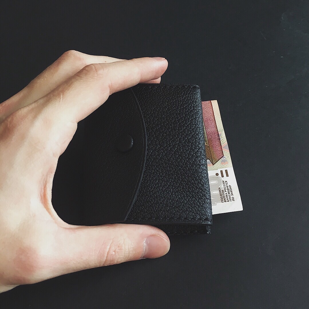 Small wallet? And for everything to fit? - My, Leather products, Leather craft, Wallet, Good quality, Longpost