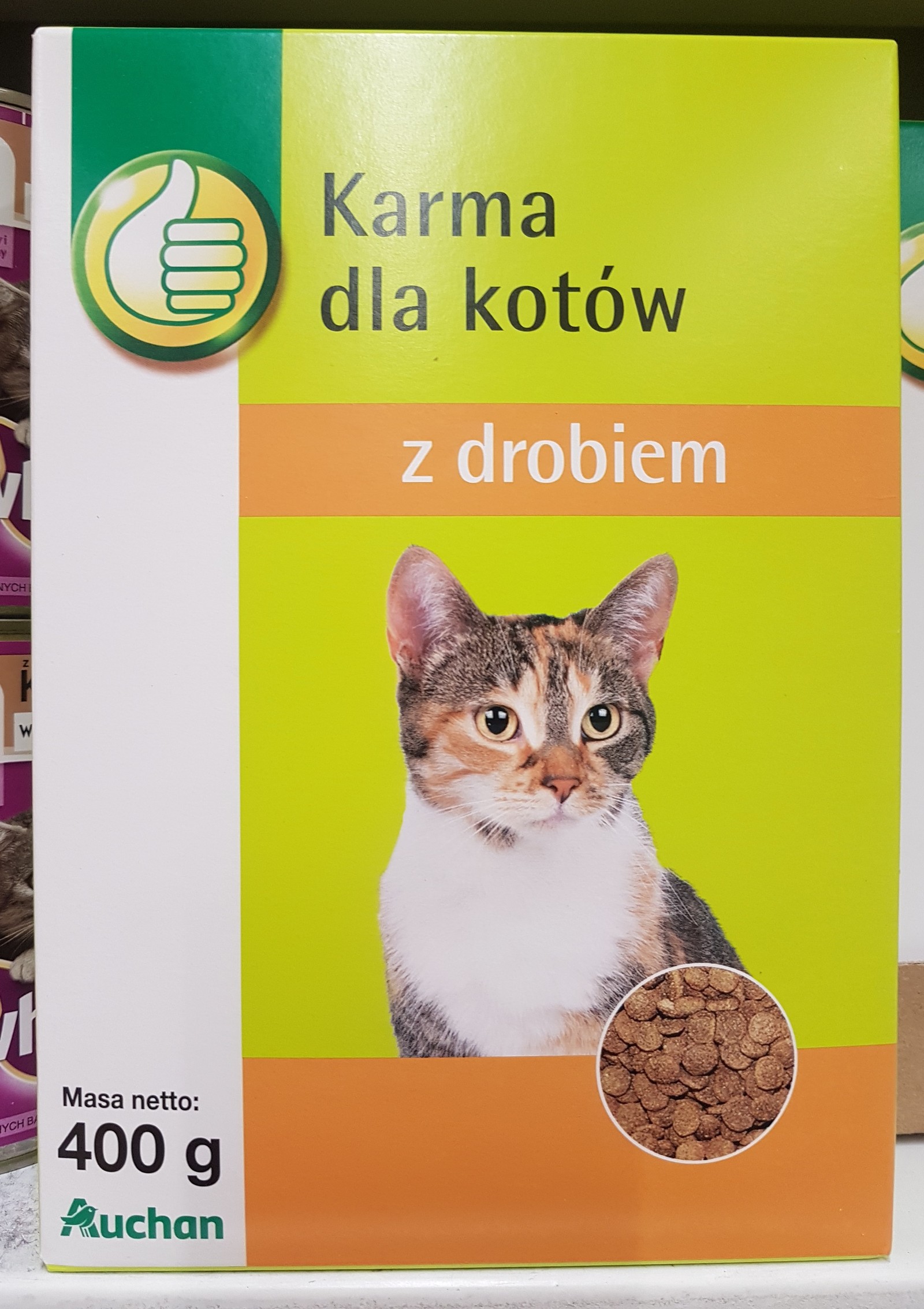 When you're a cat and lost 8 out of 9 lives in one week. - cat, Auchan, Karma, Poland