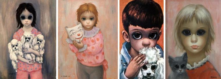 LIGHT SAD PAINTING MARGARET KEANE / MARGARET KEANE - Art, Modern Art, Margaret Keane, Longpost