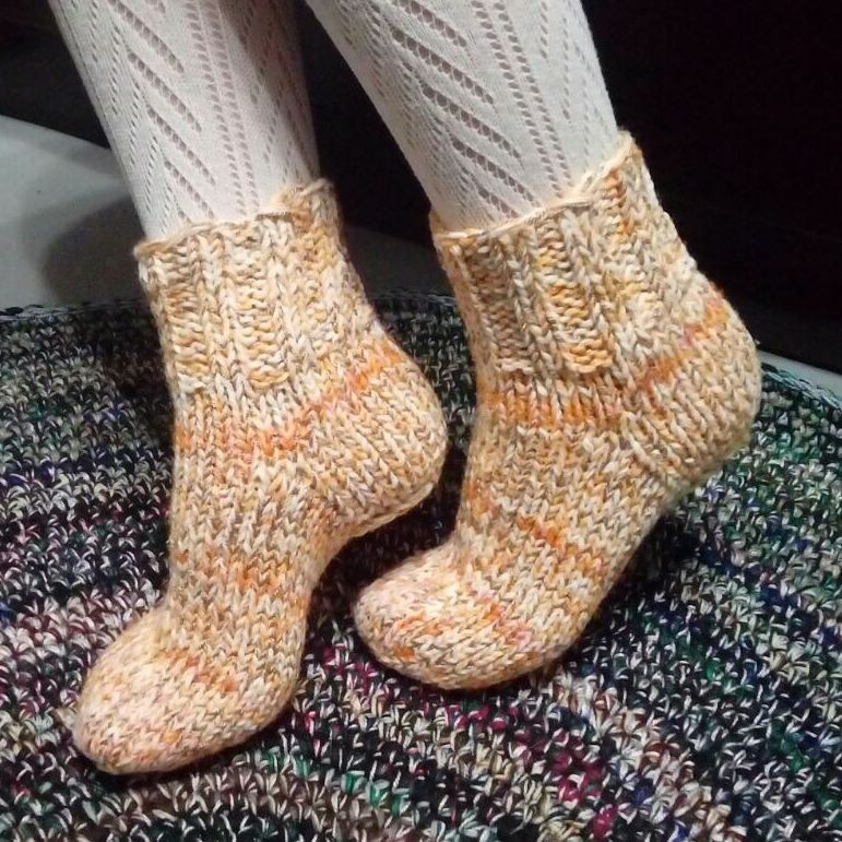 Do adults wear knitted socks? - My, Socks, Knitting, , With your own hands, Longpost