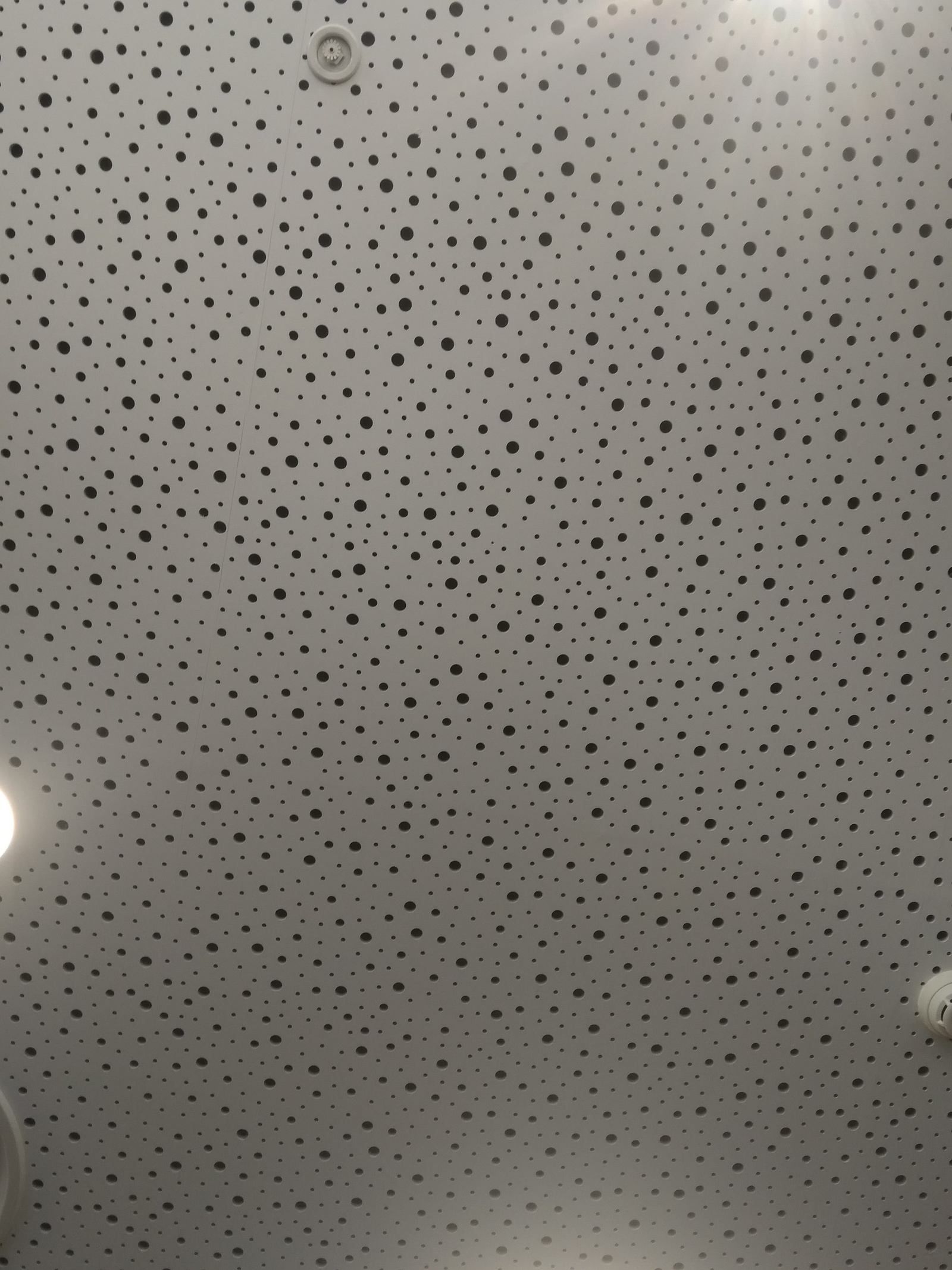 My neighbor's ceiling from below - My, Puncher, Repair, Hole