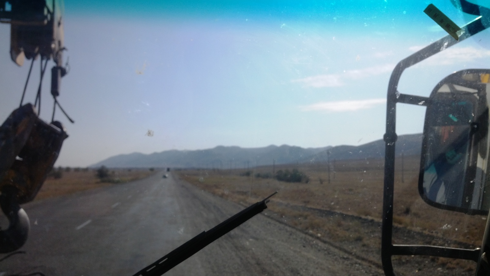 In Kazakhstan, near Karagaily... - My, The mountains, Kazakhstan, Heat, Dust, The sun, The rocks, Road, Longpost