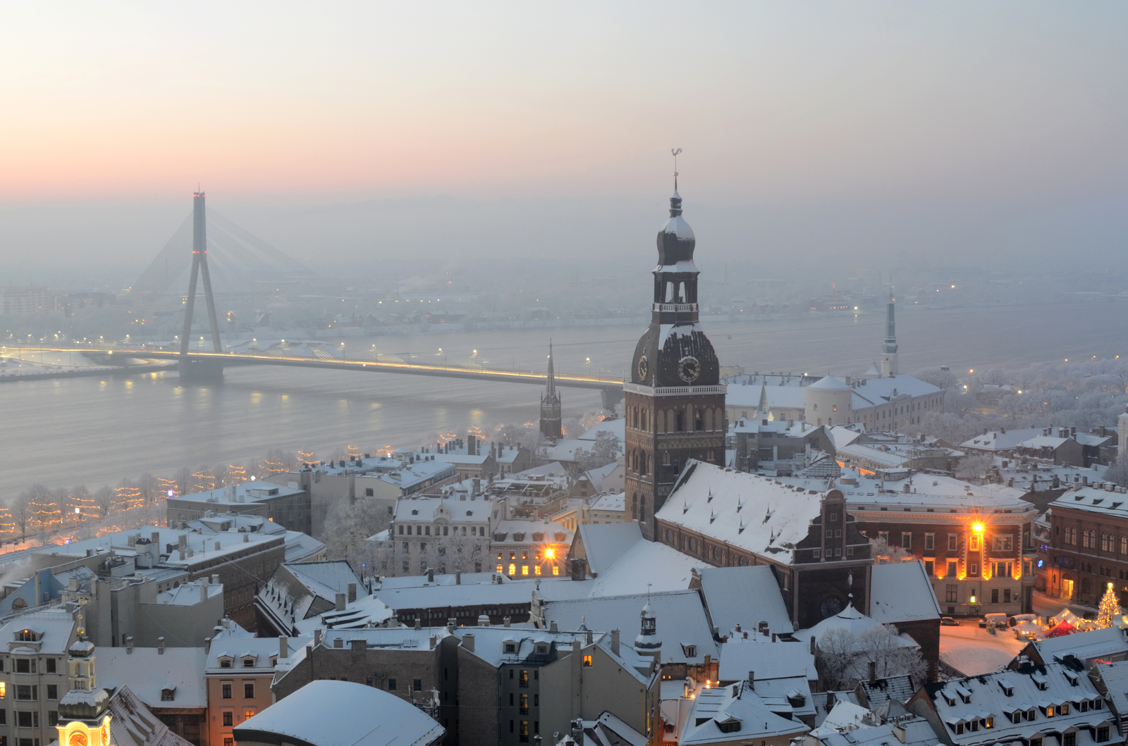 In Riga in winter. - My, Riga, Winter's tale, Winter