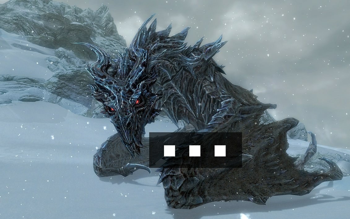 Alduin cute - My, Skyrim, , Comics, Memes, Longpost